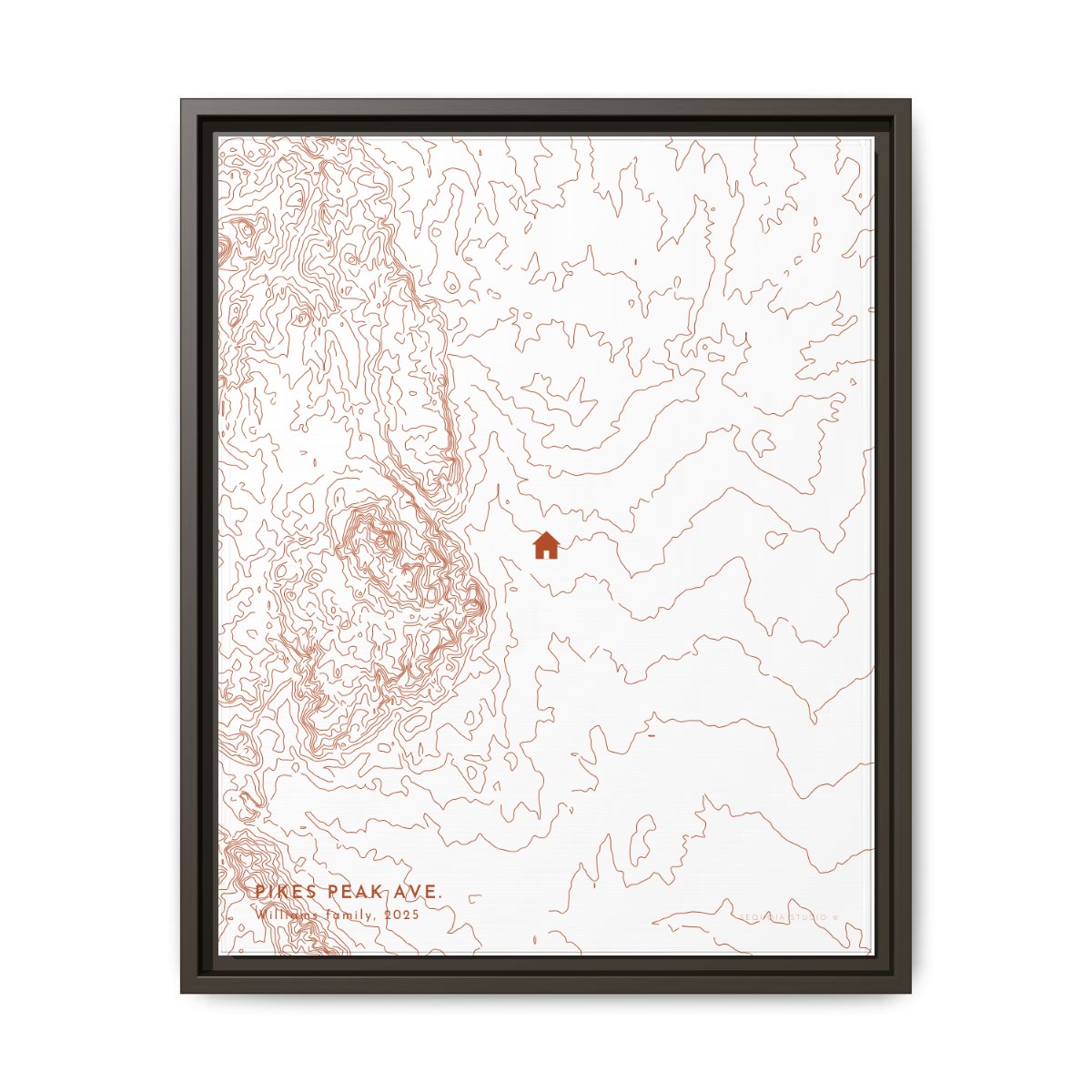 Colorado Springs custom map art